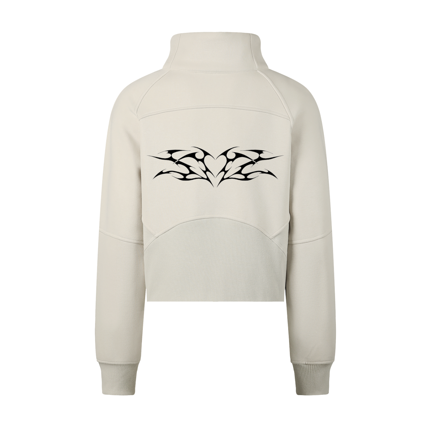 Women's Cropped Half-Zip Sweatshirt