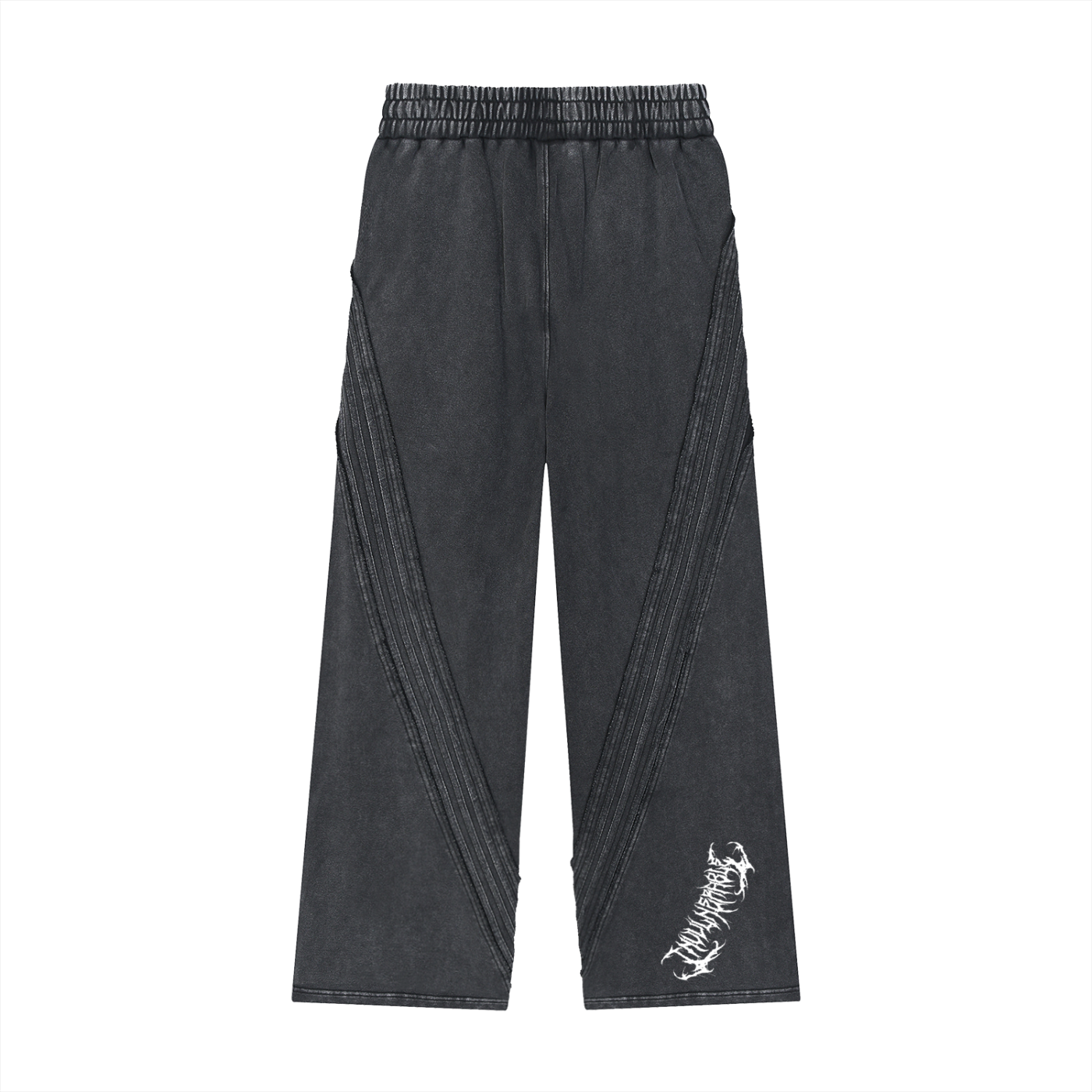 Snow Washed Raw Edge Sweatpants