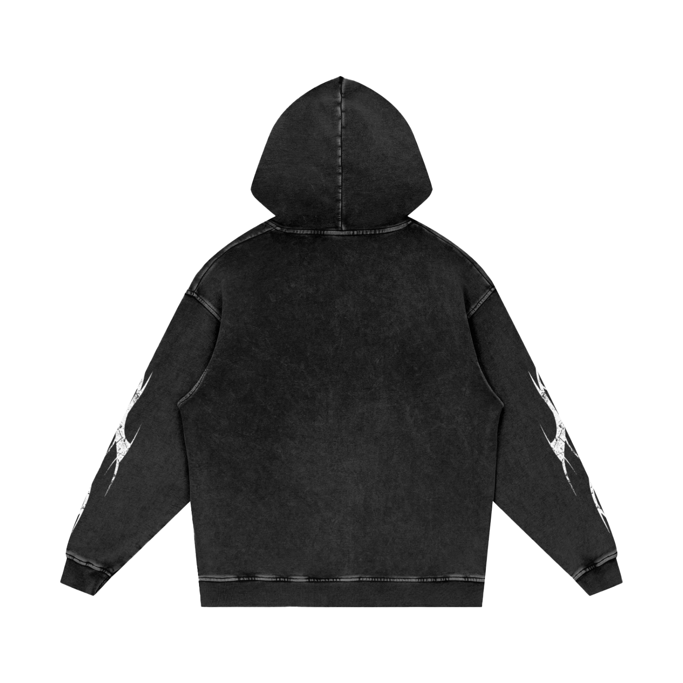 Snow Washed Loose Cotton Hoodie