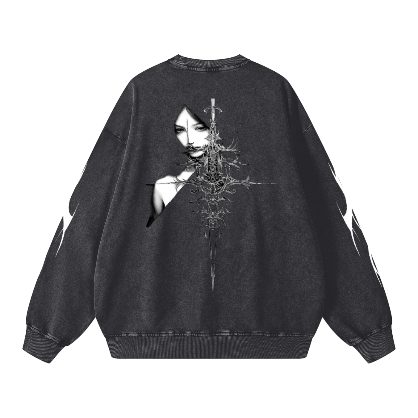 Snow Washed Oversized Sweatshirt