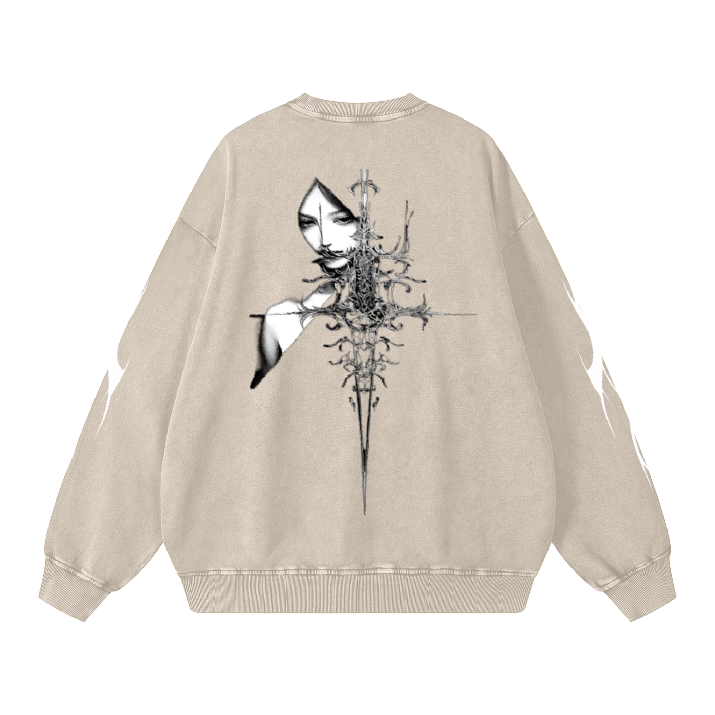 Snow Washed Oversized Sweatshirt