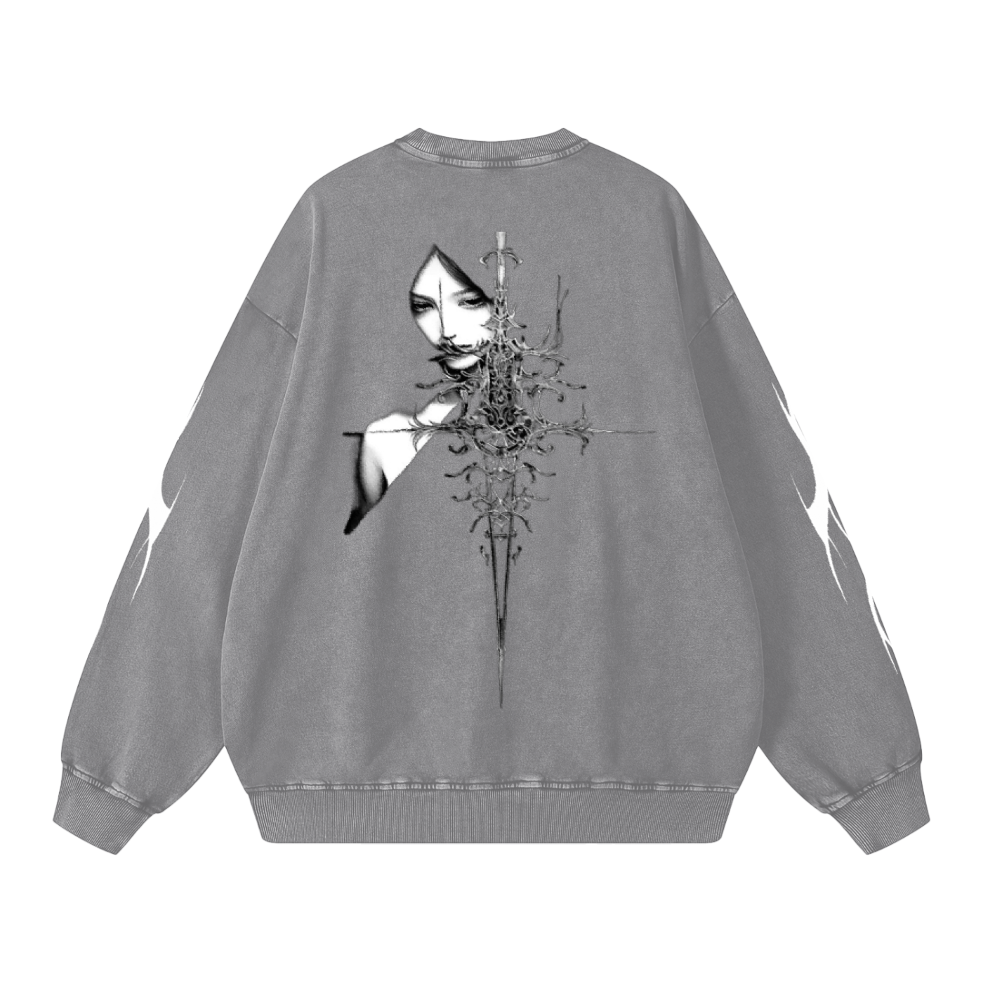 Snow Washed Oversized Sweatshirt