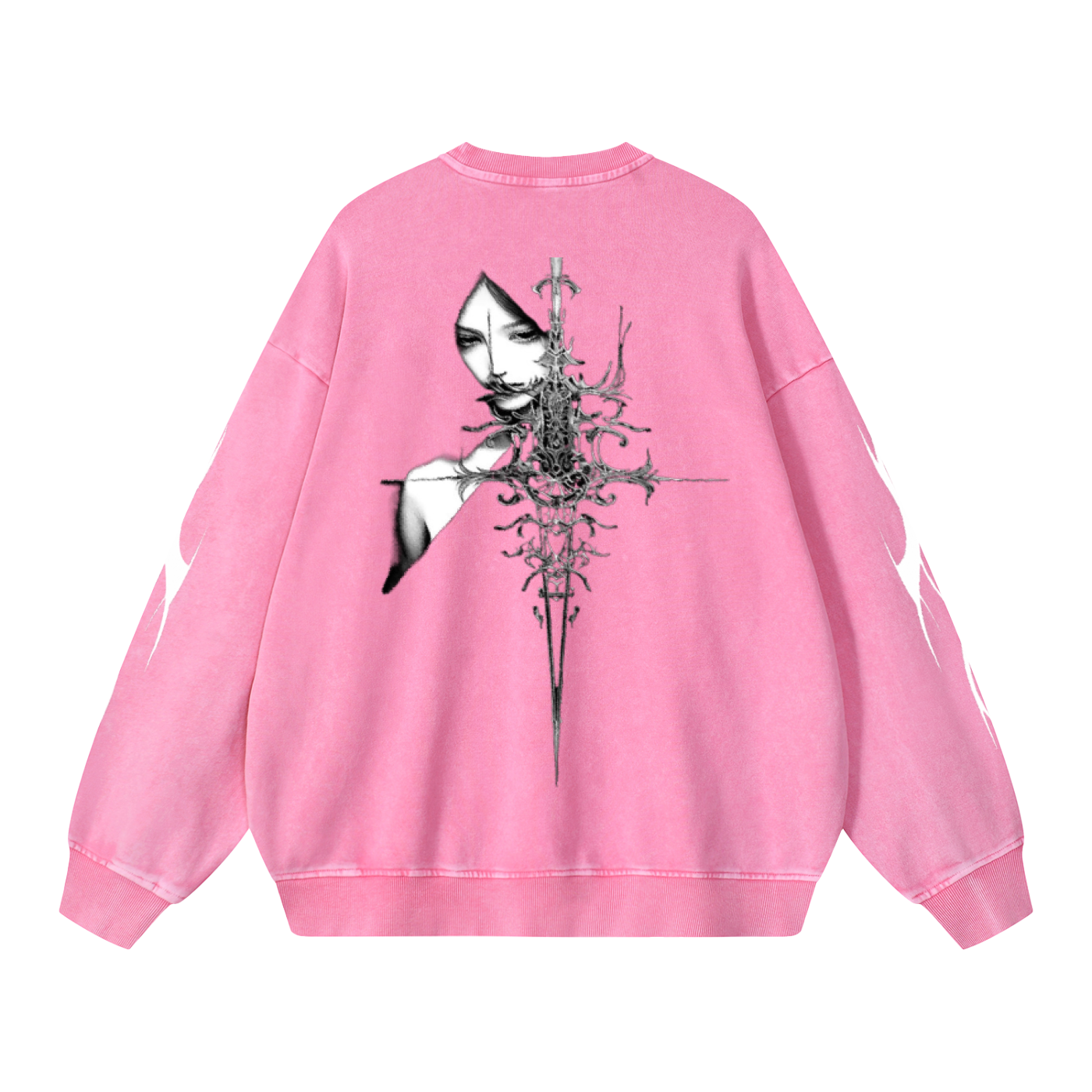 Snow Washed Oversized Sweatshirt
