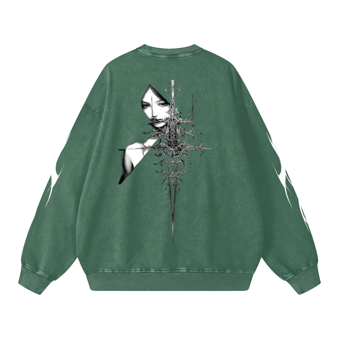 Snow Washed Oversized Sweatshirt