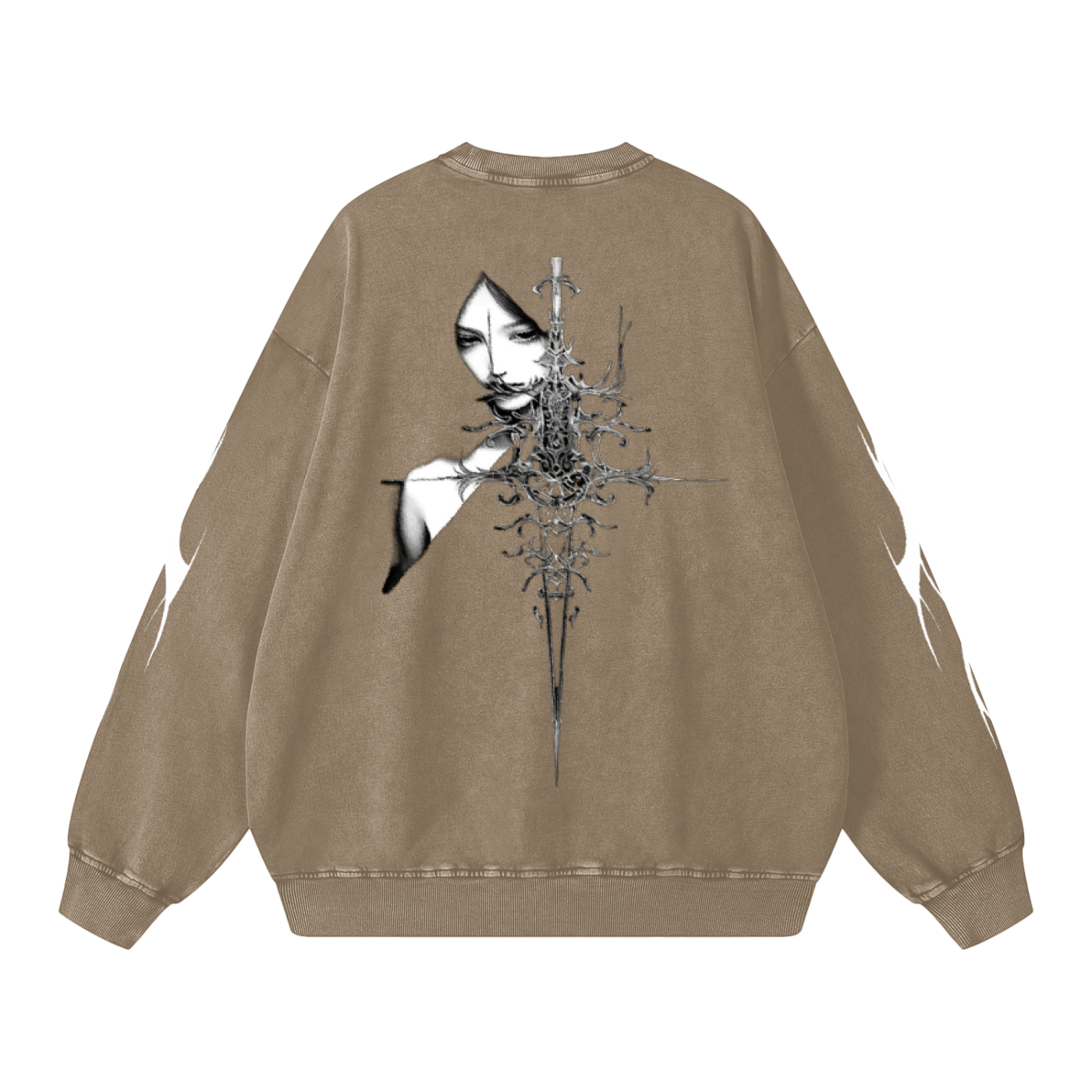 Snow Washed Oversized Sweatshirt