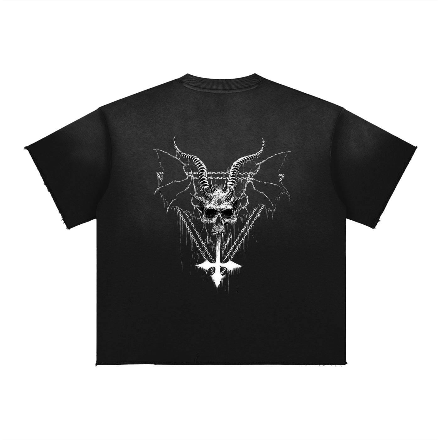 Invulnerable x Prism Sun Fade Raw Edge T-Shirt