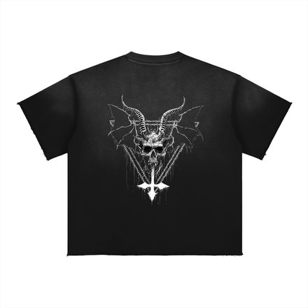 Invulnerable x Prism Sun Fade Raw Edge T-Shirt
