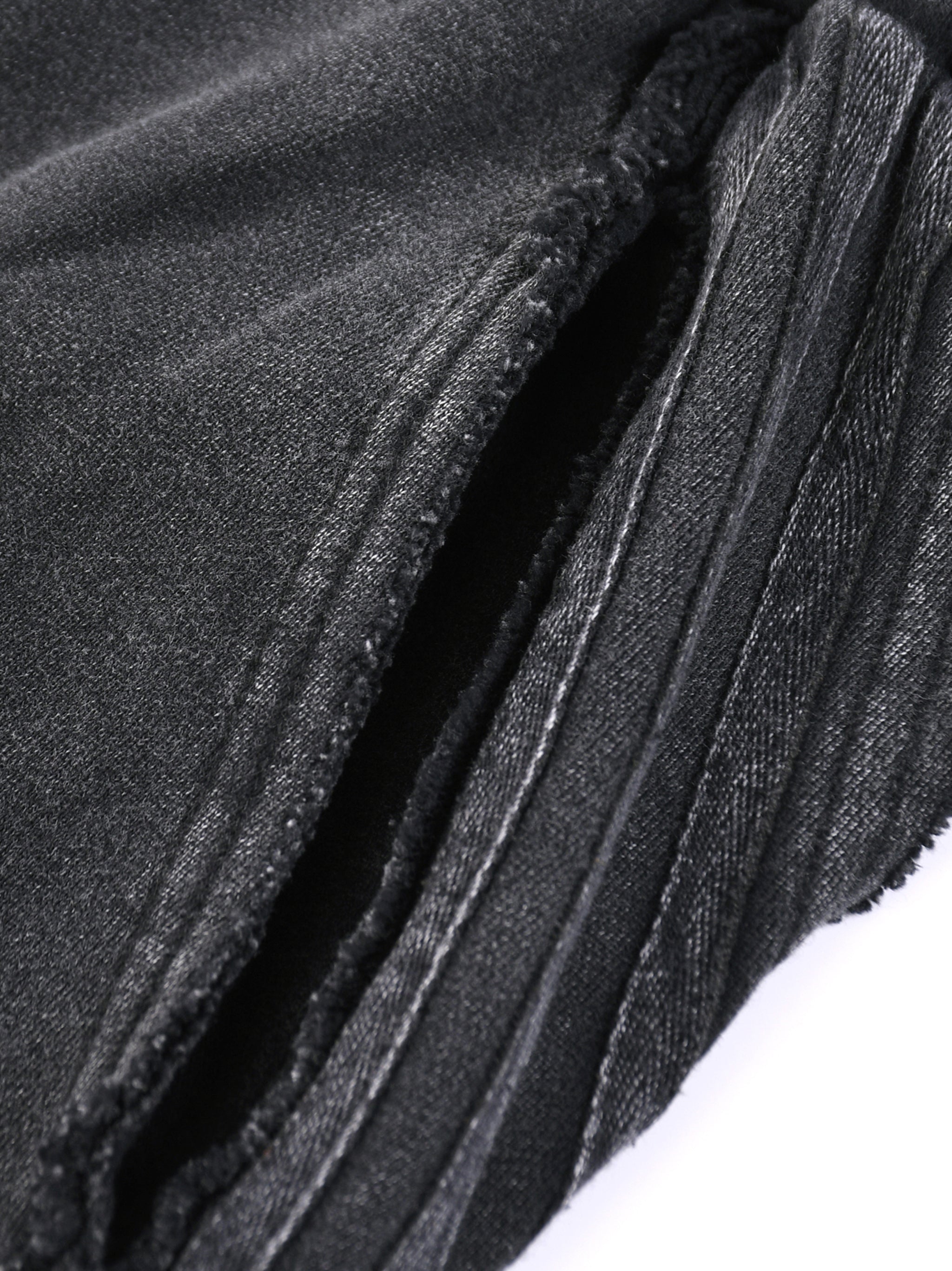 Snow Washed Raw Edge Sweatpants