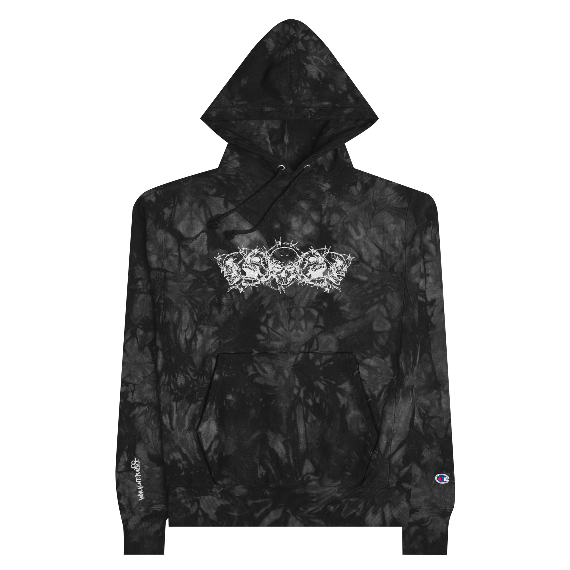 Champion x Invulnerable Embroidered Tie-Dye Hoodie