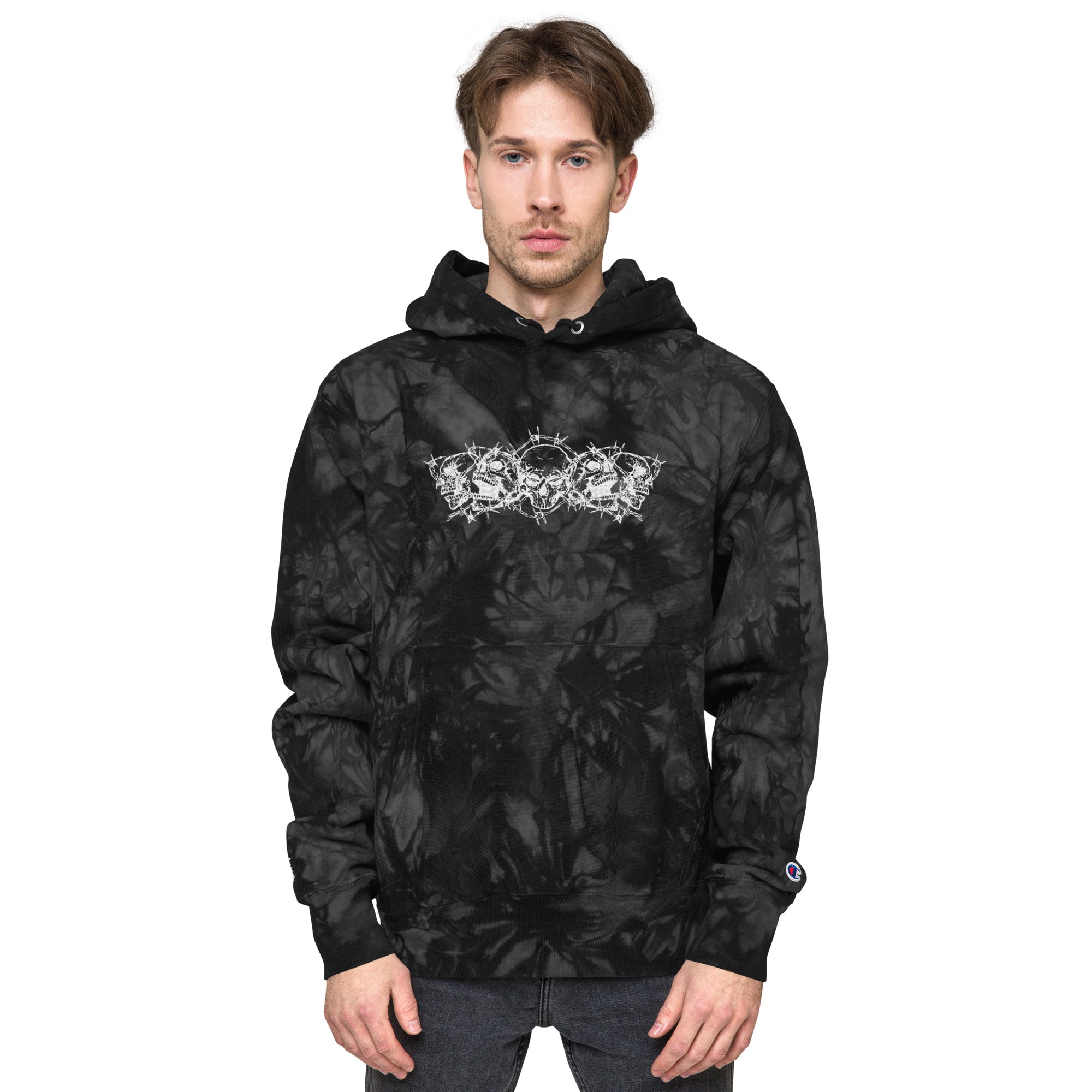 Champion x Invulnerable Embroidered Tie-Dye Hoodie