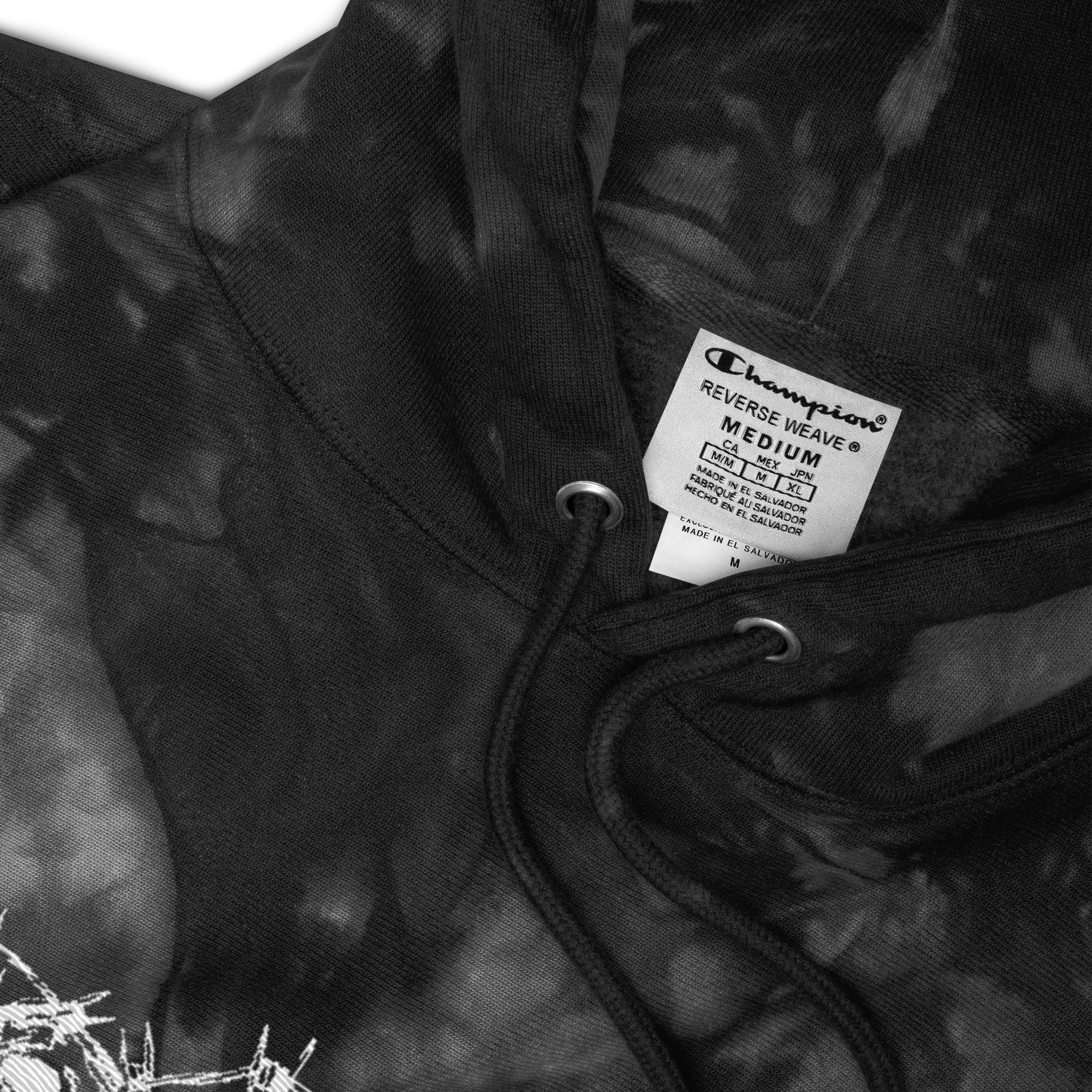 Champion x Invulnerable Embroidered Tie-Dye Hoodie