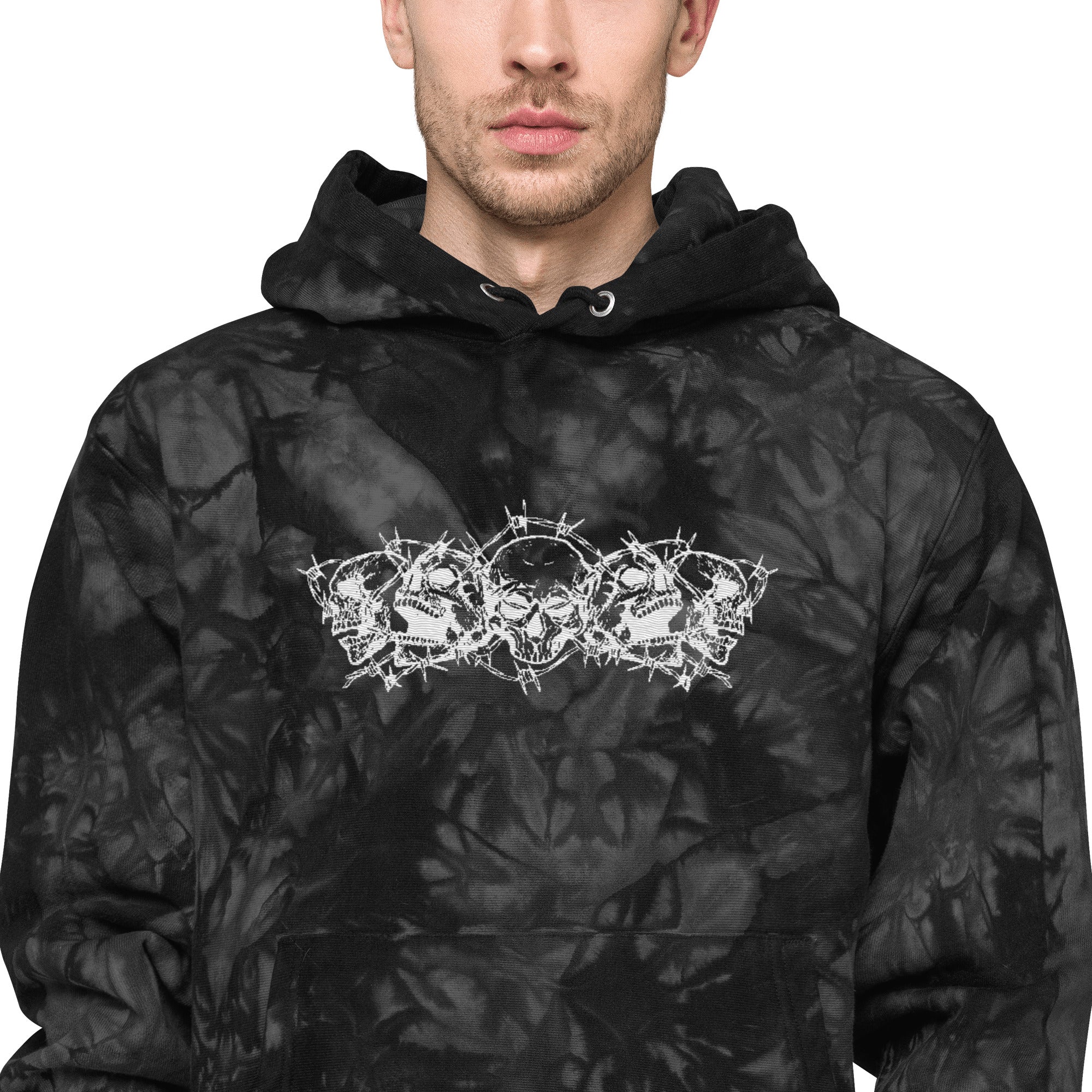 Champion x Invulnerable Embroidered Tie-Dye Hoodie