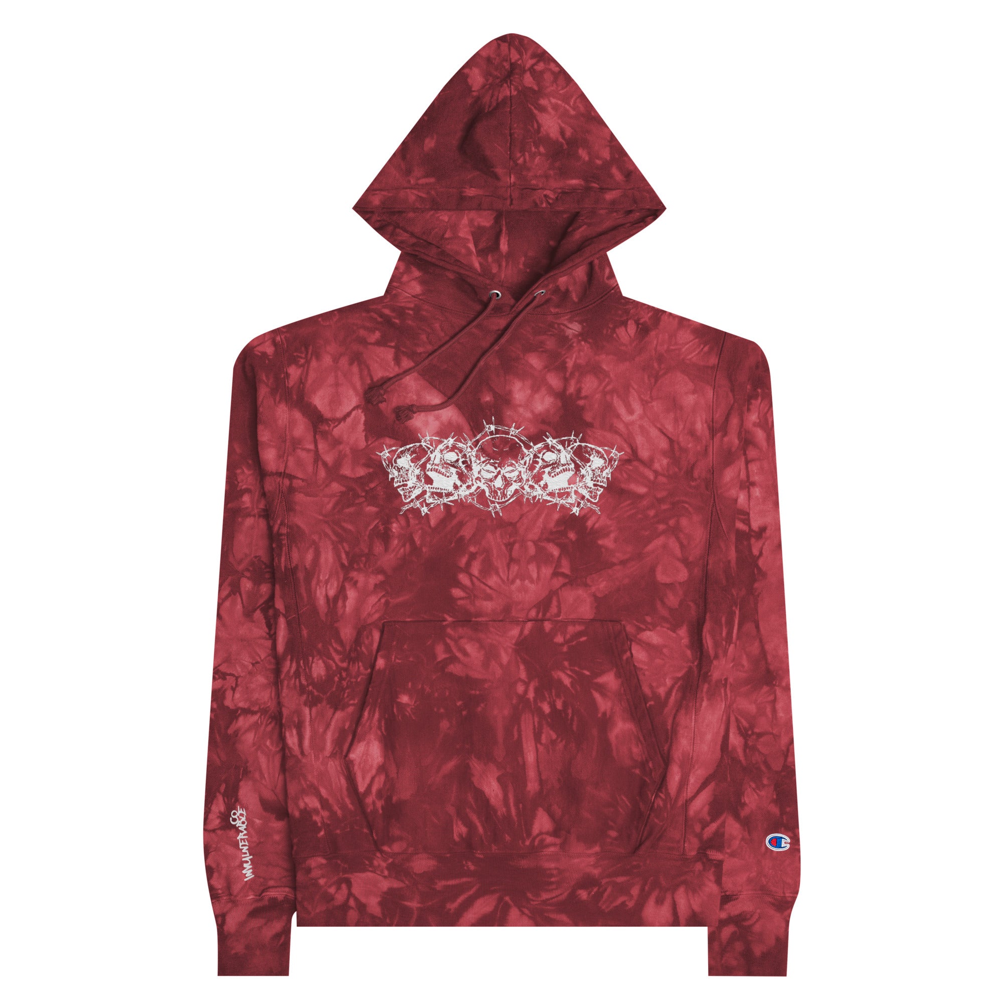 Champion x Invulnerable Embroidered Tie-Dye Hoodie