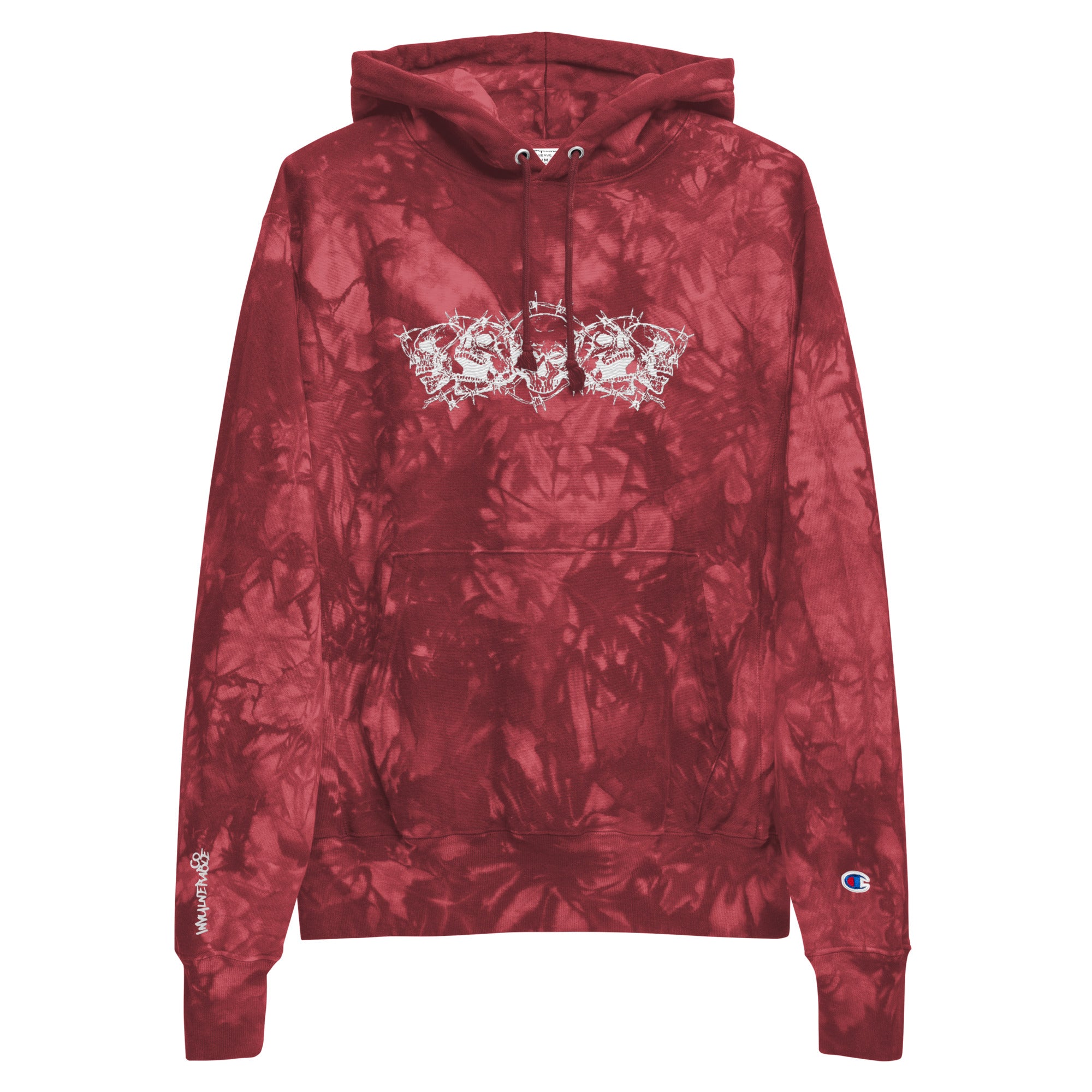 Champion x Invulnerable Embroidered Tie-Dye Hoodie