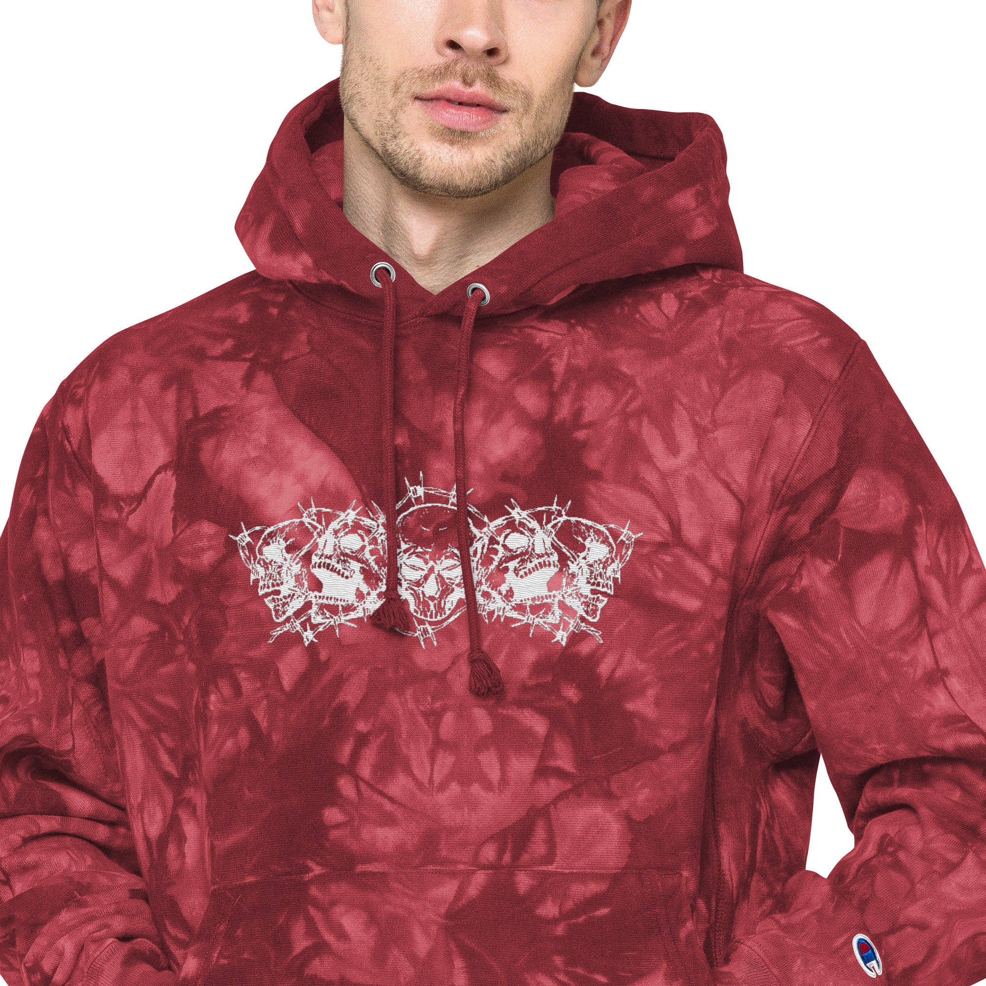 Champion x Invulnerable Embroidered Tie-Dye Hoodie
