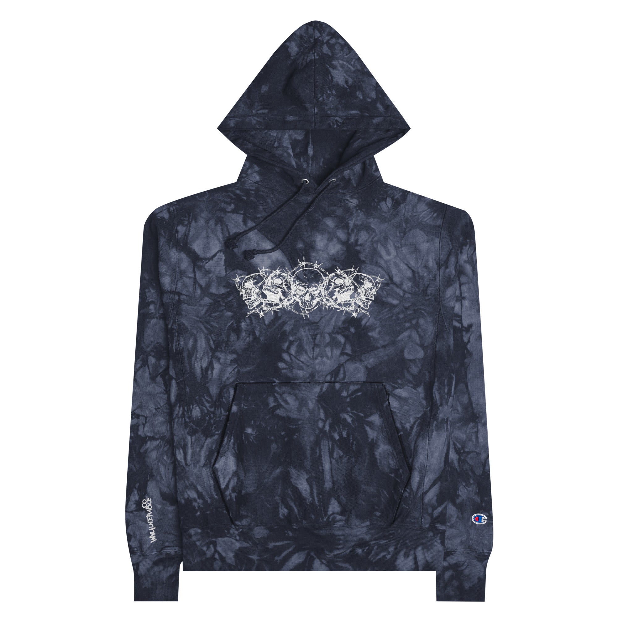 Champion x Invulnerable Embroidered Tie-Dye Hoodie