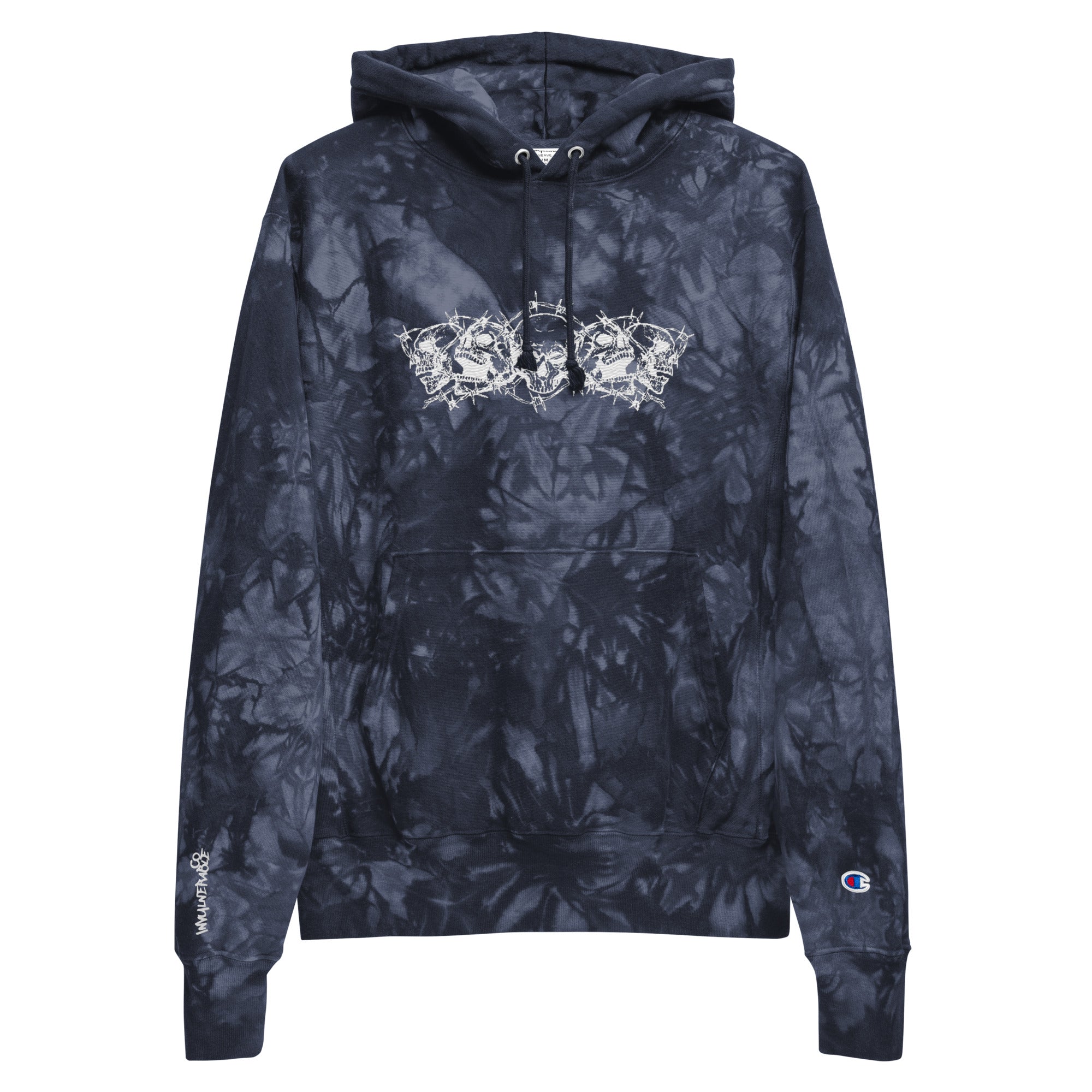 Champion x Invulnerable Embroidered Tie-Dye Hoodie