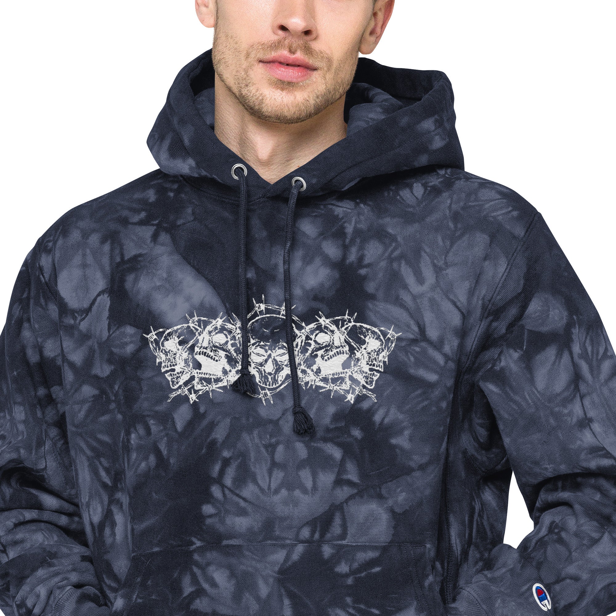 Champion x Invulnerable Embroidered Tie-Dye Hoodie